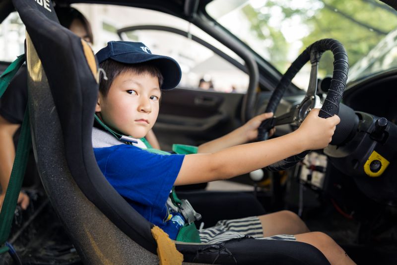 競技車両展示