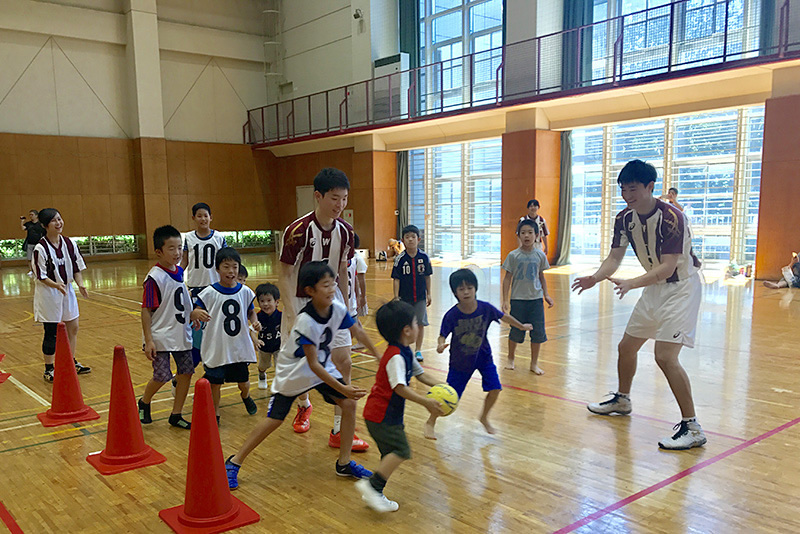 みんなで楽しくハンドボール教室